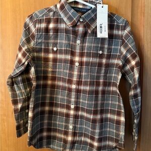 Janie and Jack Multicolor Plaid Button-Down Shirt